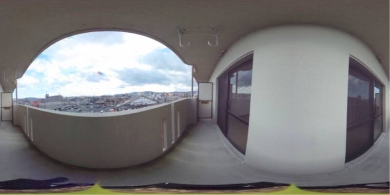 パノラマ画像バルコニー