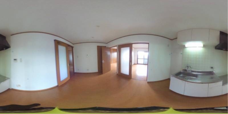 パノラマ画像キッチン