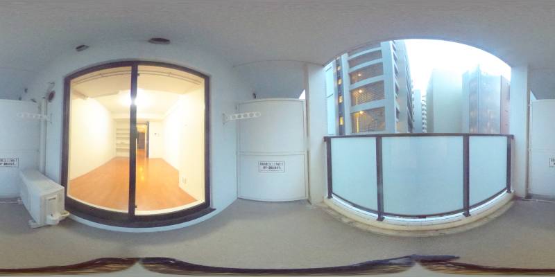 パノラマ画像バルコニー