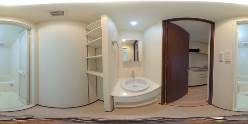 パノラマ画像洗面所