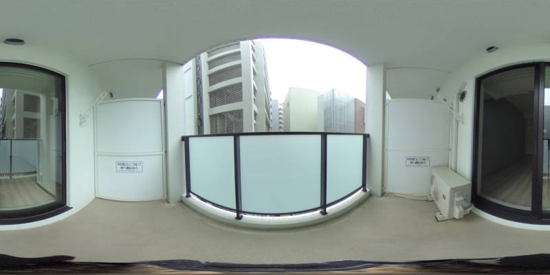 パノラマ画像バルコニー