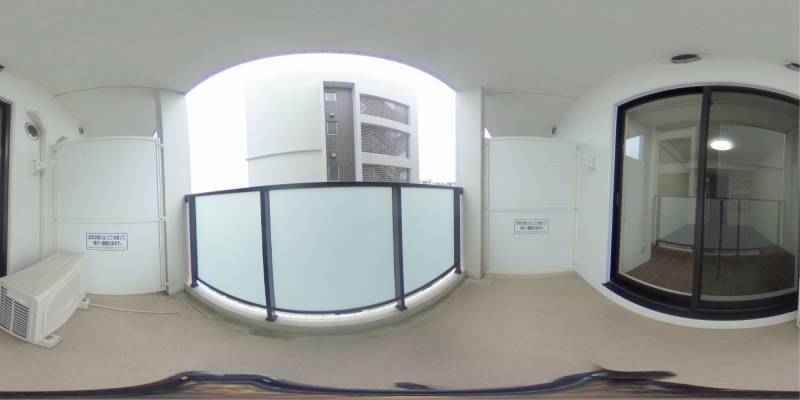 パノラマ画像バルコニー