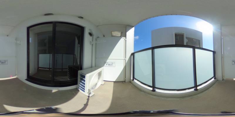 パノラマ画像バルコニー