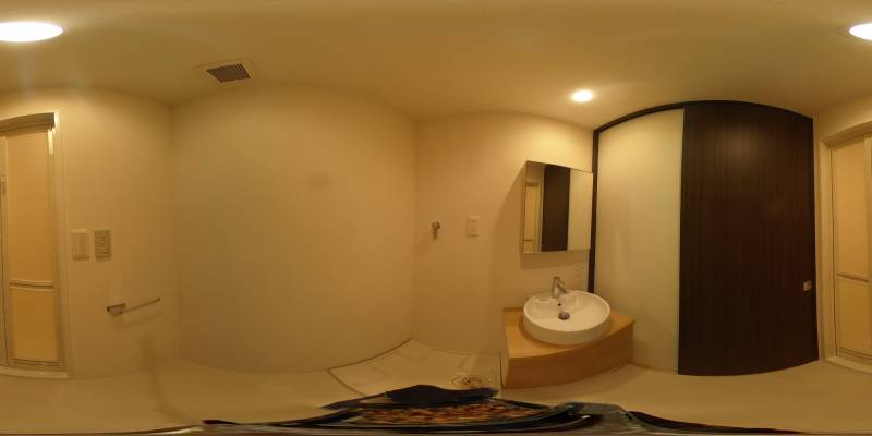 パノラマ画像洗面所