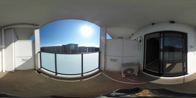 パノラマ画像バルコニー