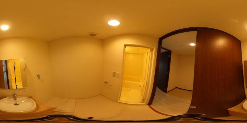 パノラマ画像洗面所