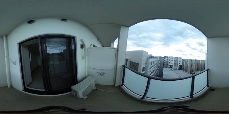 パノラマ画像バルコニー