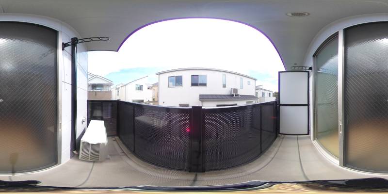 パノラマ画像バルコニー