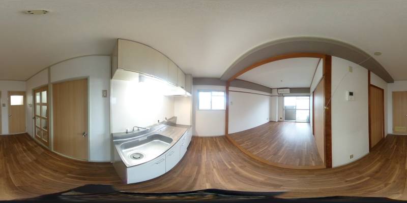 パノラマ画像キッチン
