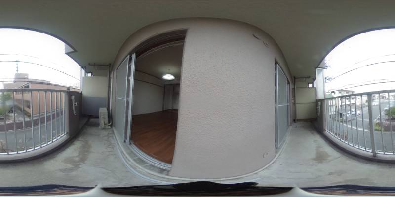 パノラマ画像バルコニー