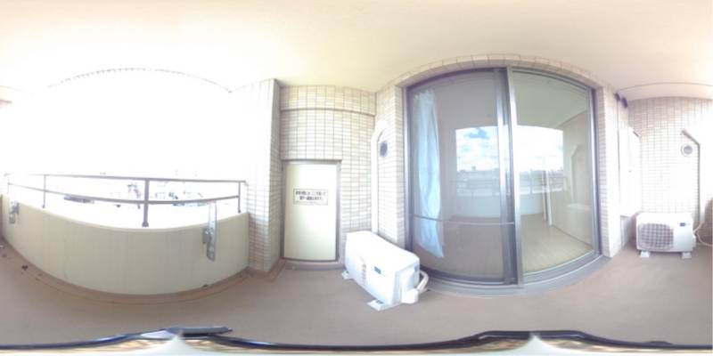 パノラマ画像バルコニー