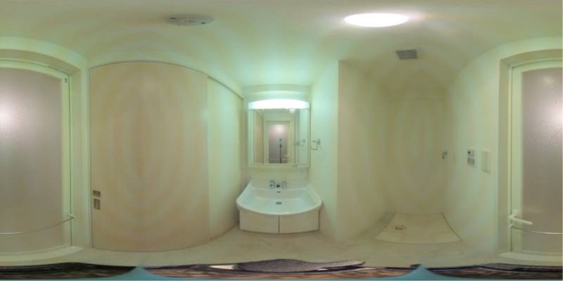 パノラマ画像洗面所