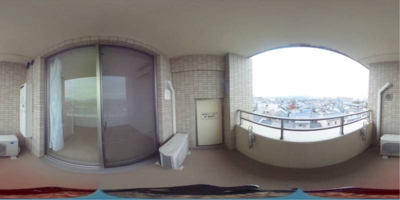 パノラマ画像バルコニー