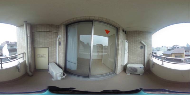 パノラマ画像バルコニー