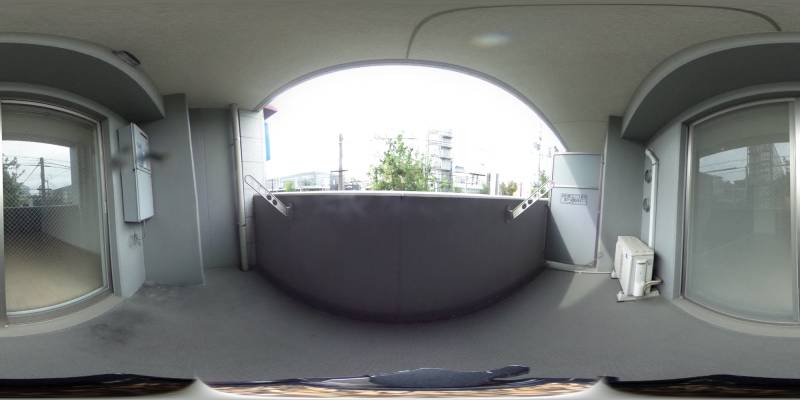 パノラマ画像バルコニー