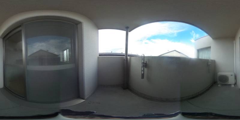 パノラマ画像バルコニー