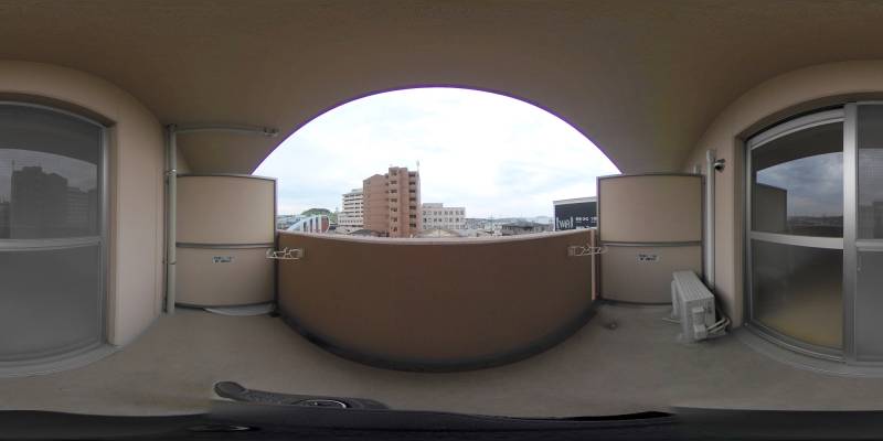 パノラマ画像バルコニー