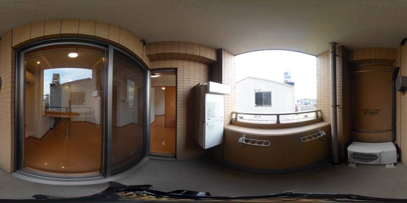 パノラマ画像バルコニー