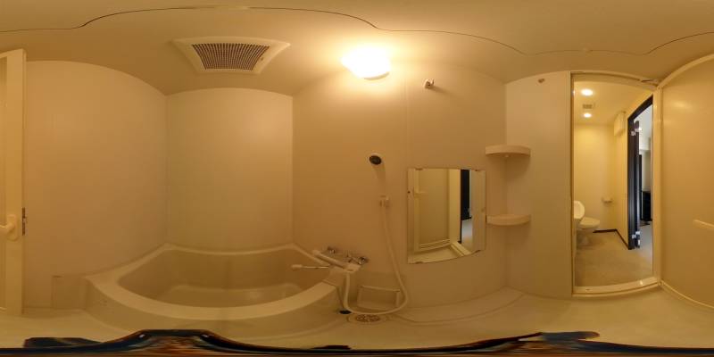 パノラマ画像バスルーム