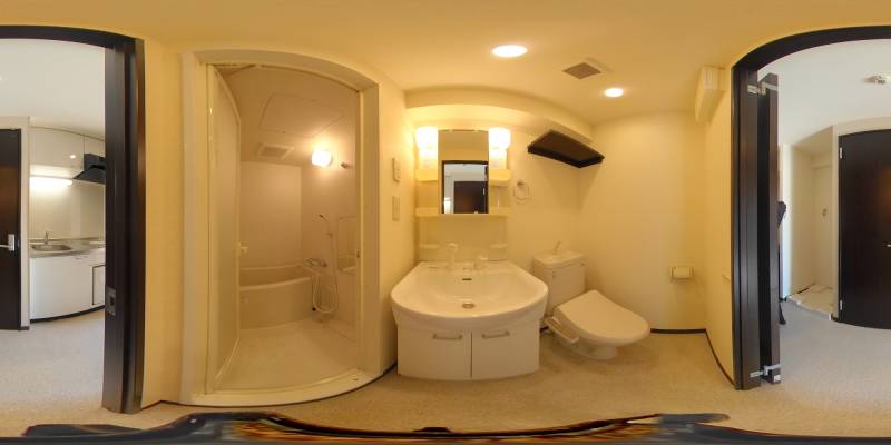 パノラマ画像洗面所