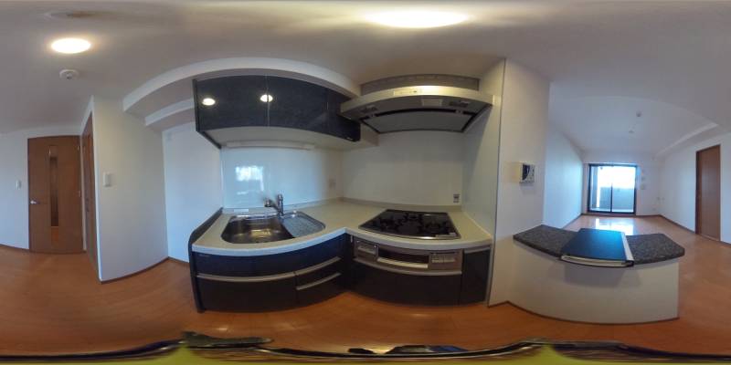 パノラマ画像キッチン