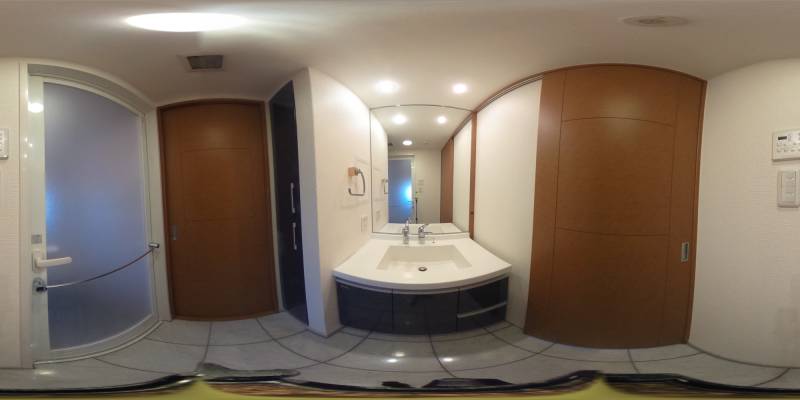 パノラマ画像洗面所