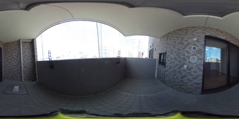 パノラマ画像バルコニー