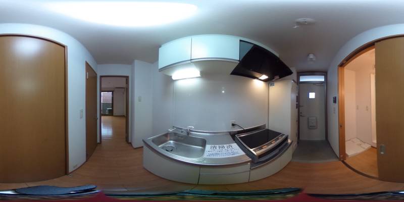 パノラマ画像キッチン