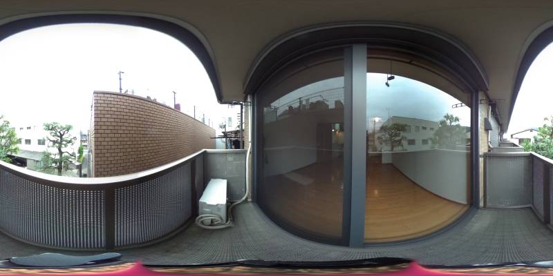 パノラマ画像バルコニー