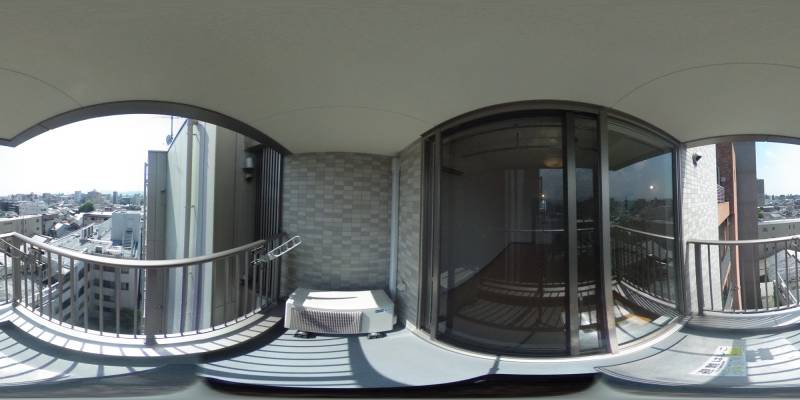 パノラマ画像バルコニー