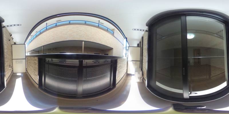 パノラマ画像バルコニー