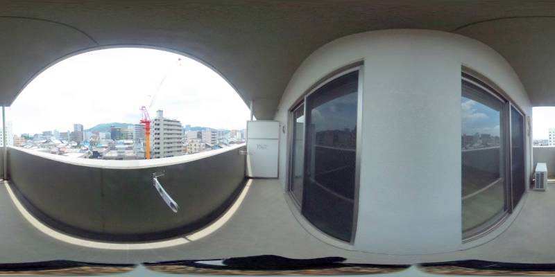 パノラマ画像バルコニー