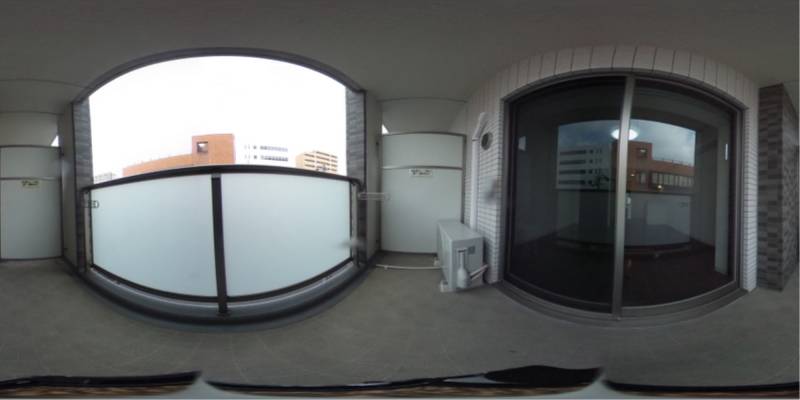 パノラマ画像バルコニー