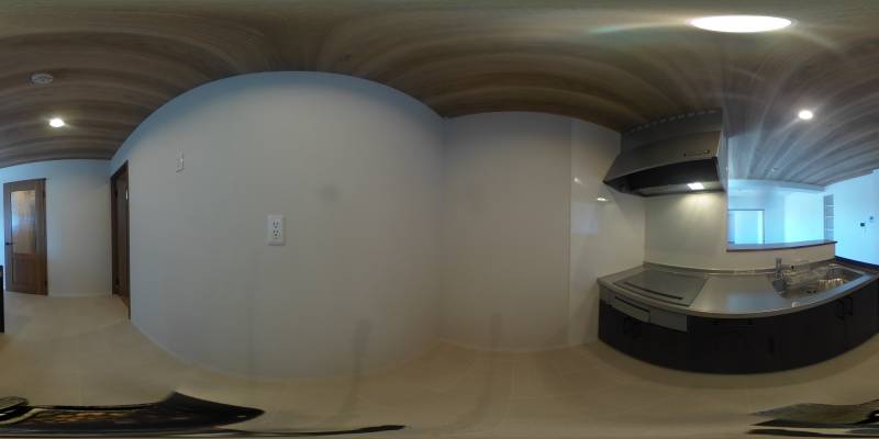 パノラマ画像キッチン