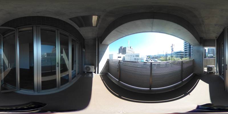 パノラマ画像バルコニー