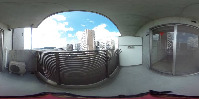 パノラマ画像バルコニー