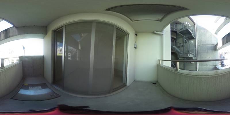 パノラマ画像バルコニー