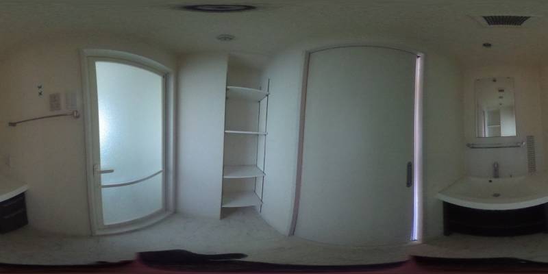 パノラマ画像洗面所