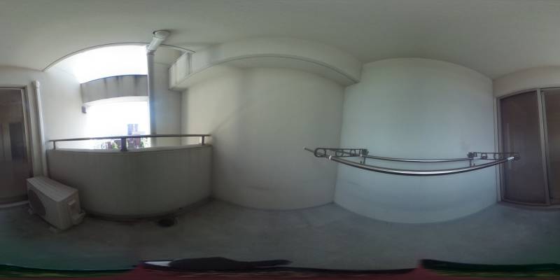 パノラマ画像バルコニー