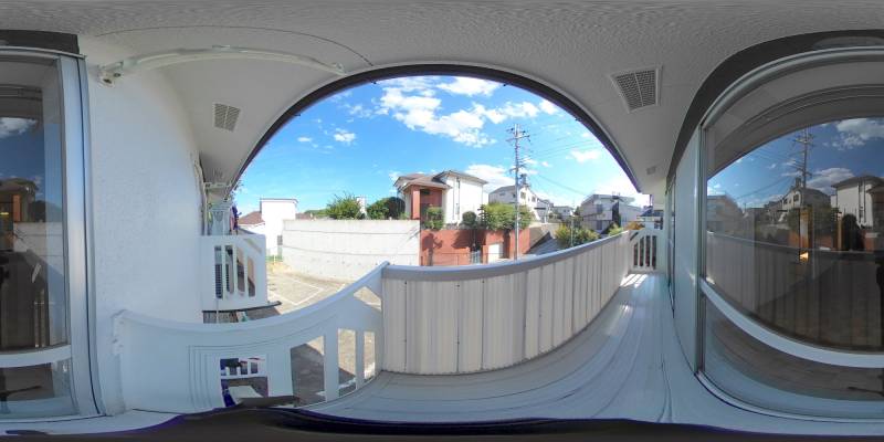 パノラマ画像バルコニー