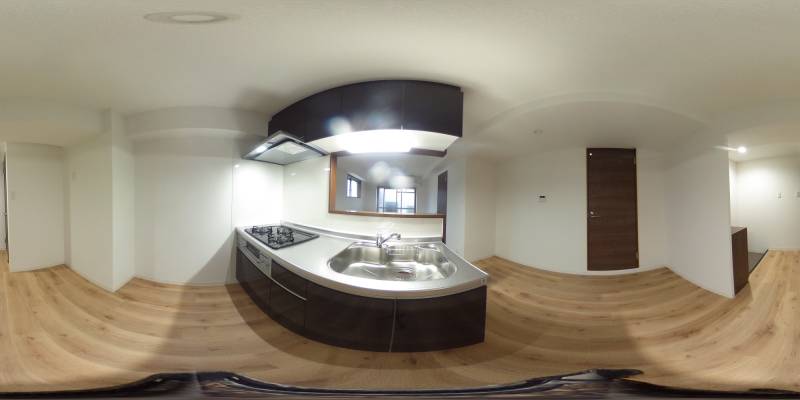 パノラマ画像キッチン