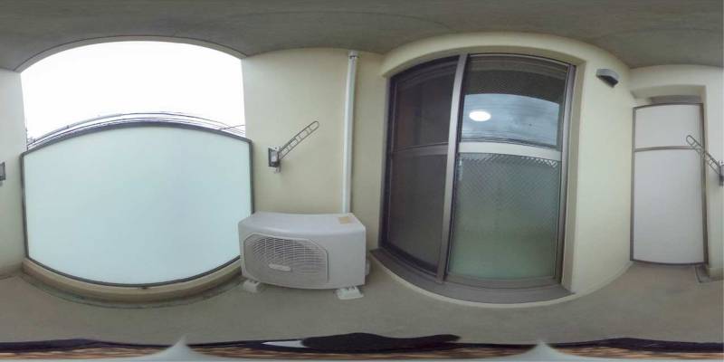 パノラマ画像バルコニー