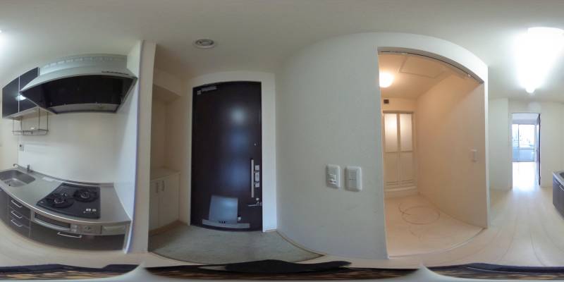 パノラマ画像寝室