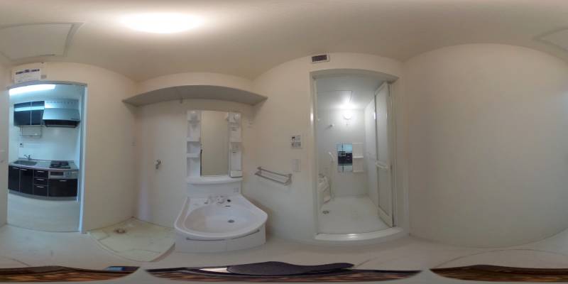 パノラマ画像洗面所