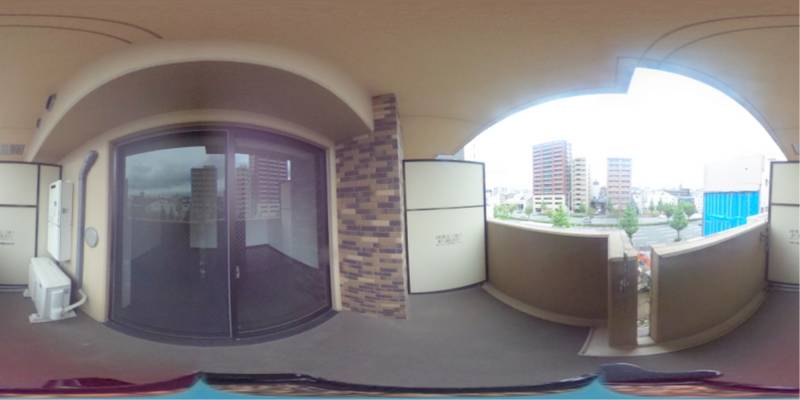 パノラマ画像バルコニー
