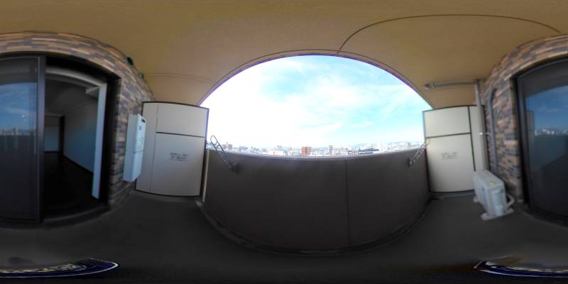 パノラマ画像バルコニー