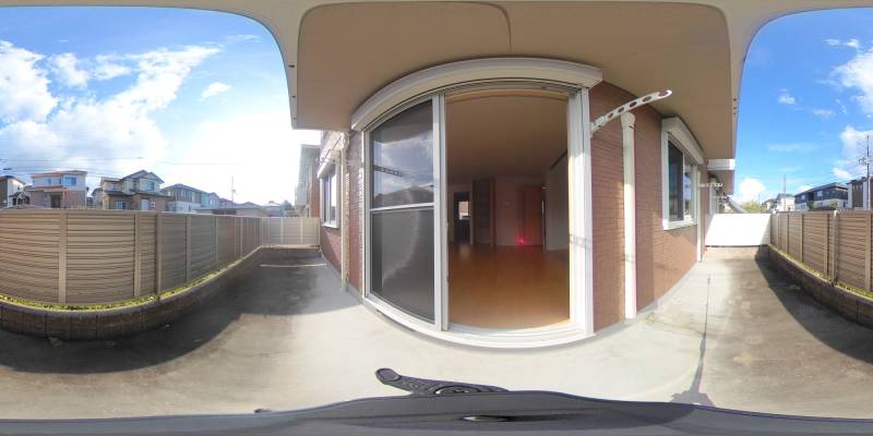 パノラマ画像庭