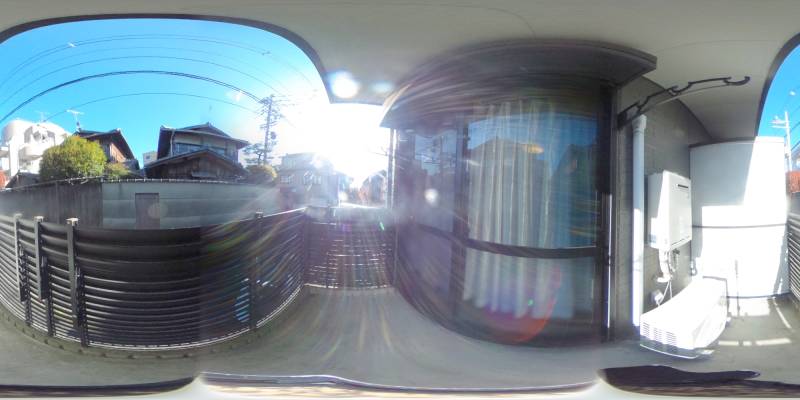 パノラマ画像バルコニー