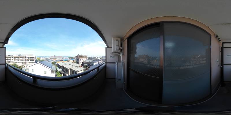 パノラマ画像バルコニー