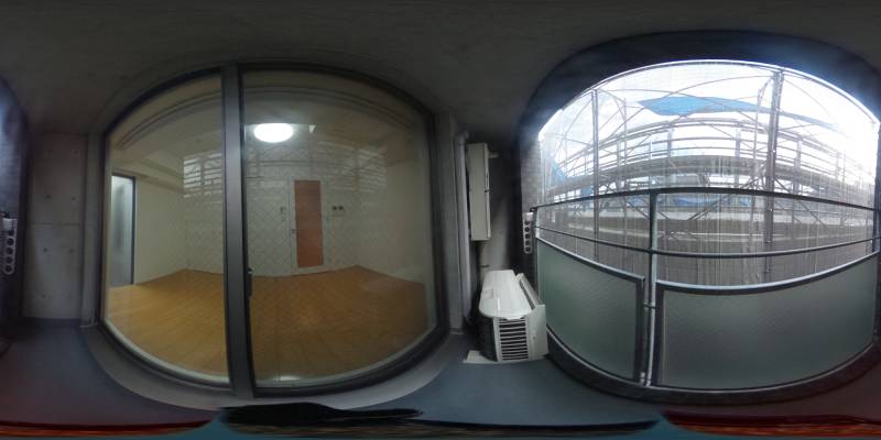 パノラマ画像バルコニー